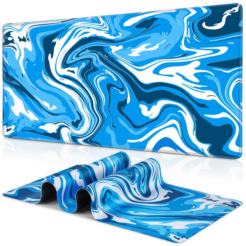 Canjoy Gaming Mouse Pad  Fluid Pattern Mouse Pad 31.5x11.8inch Large Extended Computer Mouse Mat Keyboard Full Desk Mousepad for Gaming  Office  Home - Image 1